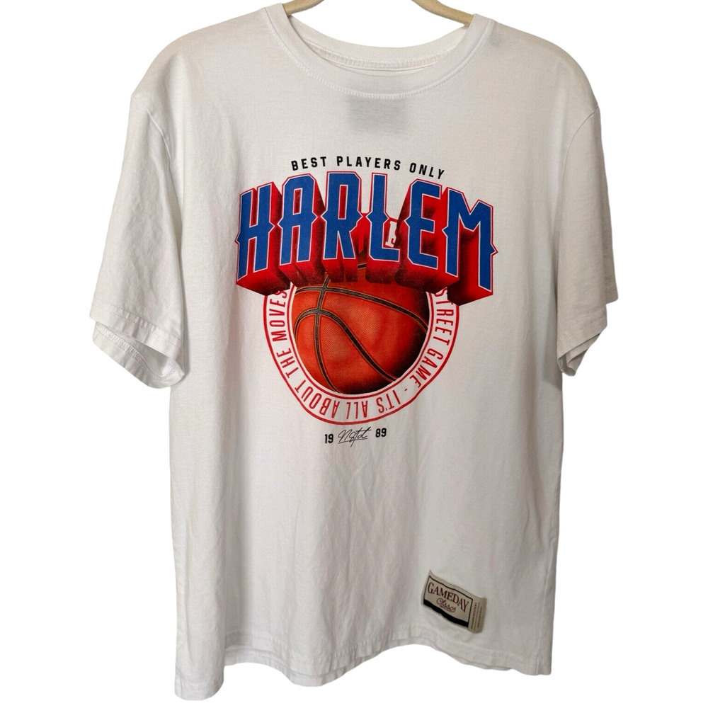 Harlem Street Game Mens Sz M Basketball Tee Shirt Nonstandard GameDay Clsscs